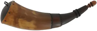 Powder Horn,
10", paneled tip,
engrailed, iron staple